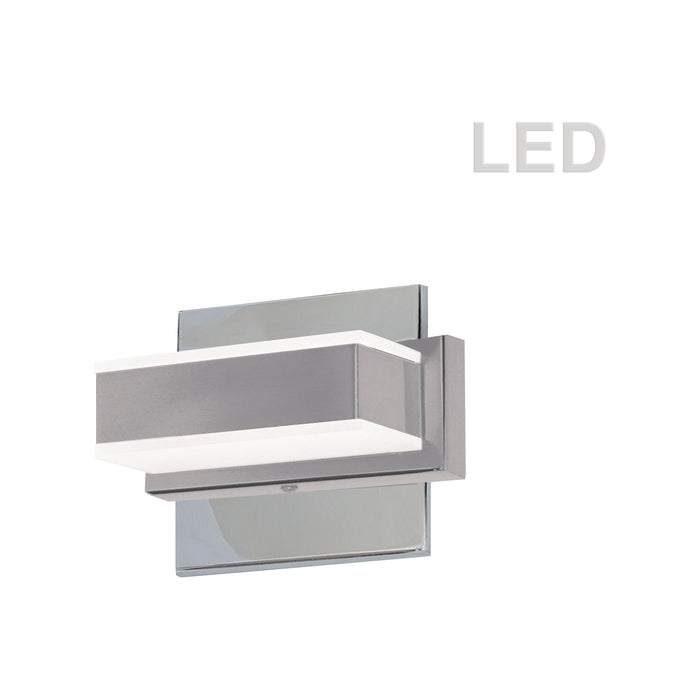 Polished chrome vanity light, by Dainolite, for bathroom