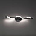 Black finish vanity light, by WAC, for bathroom