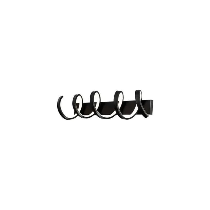 Black vanity light, by WAC, for bathroom