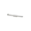 Brushed nickel vanity light, by WAC, for bathroom