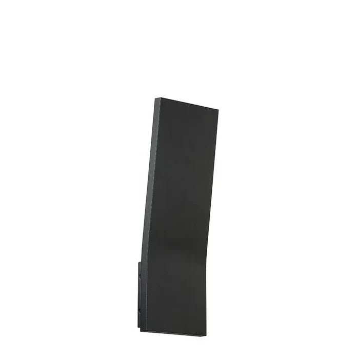 Black finish wall sconce, by Modern Forms, for hallway or living room