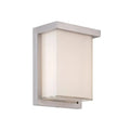 Brushed aluminum finish wall sconce, by Modern Forms, for hallway or living room