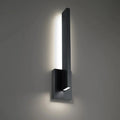 Black finish wall sconce, by Modern Forms, for hallway or living room