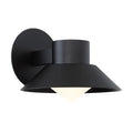 Black finish wall sconce, by Modern Forms, for hallway or living room