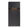Black finish wall sconce, by Modern Forms, for hallway or living room