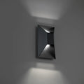 Black finish wall sconce, by Modern Forms, for hallway or living room