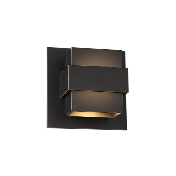 Oil rubbed bronze finish wall sconce, by Modern Forms, for hallway or living room