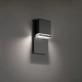 Black finish wall sconce, by Modern Forms, for hallway or living room